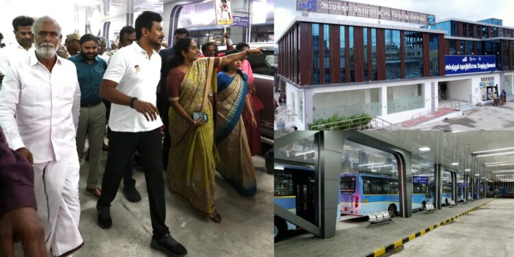 அம்பத்தூர்… புதிய பேருந்து நிலையத்தை திறந்துவைத்தார் உதயநிதி