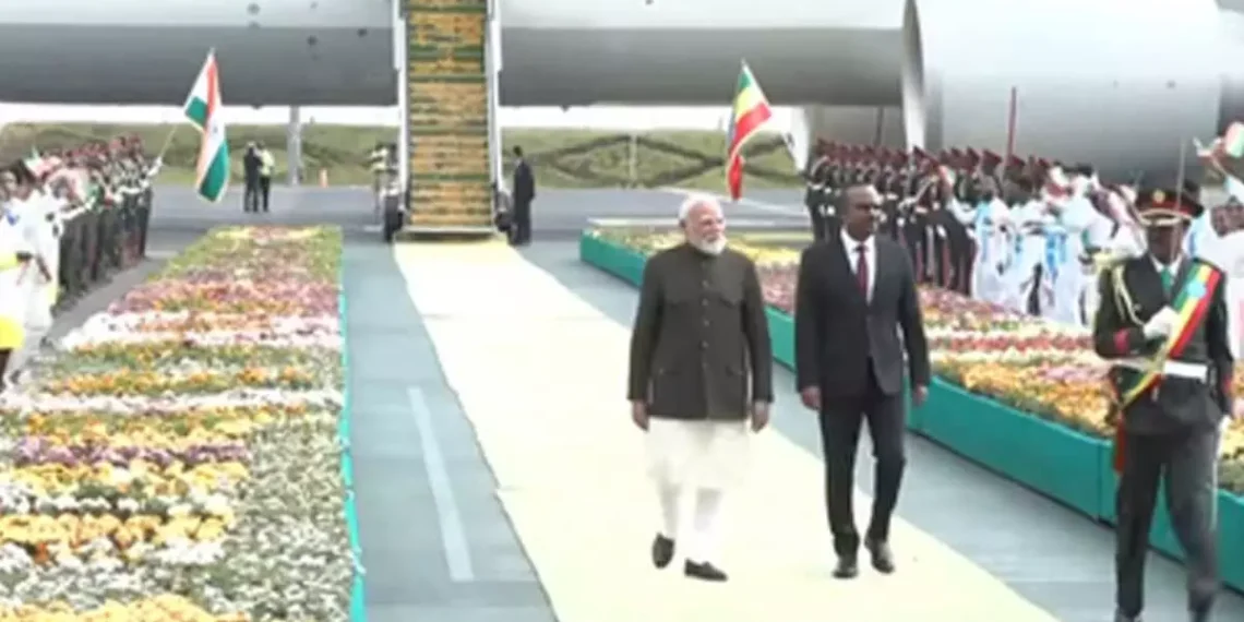 எத்தியோப்பியா புறப்பட்டார் பிரதமர் மோடி