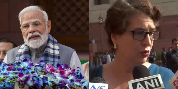 பிரதமருக்கு பிரியங்கா காந்தி பதில்